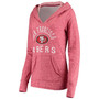 Women's Red San Francisco 49Ers Doubleface Slub Pullover Hoodie