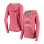Women's Red San Francisco 49Ers Doubleface Slub Pullover Hoodie