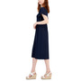 Women's Round-Neck Flutter-Sleeve Dress