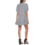 Women's Gingham V-Neck Puff-Sleeve Dress