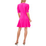 Women's Short Sleeve Ruffled Tie V-Neck Dress