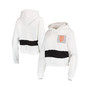 Women's White, Black San Francisco Giants Cropped Pullover Hoodie