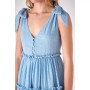 Women's 3 Tiers Tie Shoulder Mini Dress