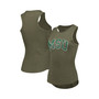 Women's Olive Michigan State Spartans Adrienne Tank Top