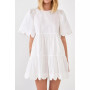Women's Scallop Detail Mini Dress