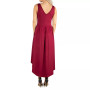 Women's Sleeveless Fit and Flare High Low Dress