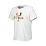 Women's White Miami Hurricanes Fresh Pride T-shirt