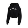 Women's Black Las Vegas Raiders Cropped Pullover Hoodie