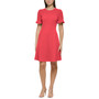 Women's Scuba Crepe Flounce Fit & Flare Dress