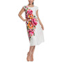 Petite Blouson Sleeveless Midi Dress