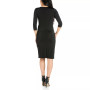 Women's Draped in Style V-Neck Dress