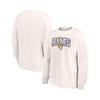 Women's Branded White Los Angeles Rams Leopard Team Pullover Sweatshirt