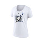 Women's Branded Steven Stamkos White Tampa Bay Lightning Special Edition 2.0 Name and Number V-Neck T-shirt