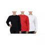 Women's Loose Fit Waffle Knit Thermal Shirt, Pack of 3