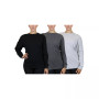 Women's Loose Fit Waffle Knit Thermal Shirt, Pack of 3