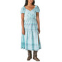 Women's Block-Print Midi Dress