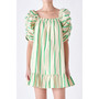 Women's Stripe Babydoll Dress