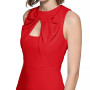 Women's Twist-Neck Cutout Sheath Dress