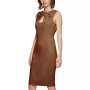 Women's Twist-Neck Cutout Sheath Dress