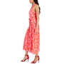 Women's Printed A-Line Midi Dress