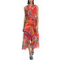 Women's Printed Sleeveless Hi-Low Dress