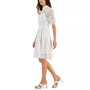 Women's Lace Puff-Sleeve Shirtdress