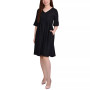 Women's Short Bell Sleeve Swiss Dot Dress