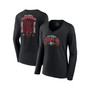 Women's Branded Black Georgia Bulldogs College Football Playoff 2021 National Champions Route Schedule Long Sleeve V-Neck T-shirt