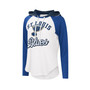 Women's White, Blue St. Louis Blues MVP Raglan Hoodie T-shirt