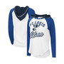 Women's White, Blue St. Louis Blues MVP Raglan Hoodie T-shirt