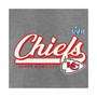 Women's Branded Heather Gray Kansas City Chiefs Super Bowl LVII Raise The Bar Tri-Blend Half-Sleeve V-Neck T-shirt