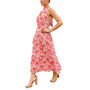 Women's High-Neck Tie-Back Midi Dress