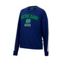 Women's Heathered Navy Notre Dame Fighting Irish Team Oversized Pullover Sweatshirt