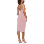 Women's Faux-Wrap Midi Dress
