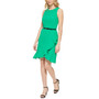 Women's Ruffled Belted Sheath Dress