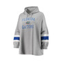 Women's Heathered Gray Florida Gators Plus Size Sleeve Stripe Pullover Hoodie