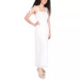 Women's Tied-Strap Smocked Maxi Dress