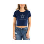 Women's Navy Dallas Cowboys Historic Champs T-shirt