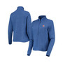 Women's Royal Chicago Cubs Kennedy Slub Quarter-Zip Sweatshirt