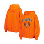 Women's Orange Denver Broncos Becca Drop Shoulder Pullover Hoodie