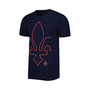 Men's and Women's Navy New Orleans Pelicans Element Logo Pop T-shirt