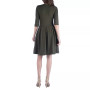 Women's 3/4 Sleeve Fit and Flare Mini Dress