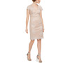 Cap-Sleeve Lace Dress