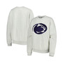 Women's Heather Gray Penn State Nittany Lions Chenille Patch Fleece Sweatshirt