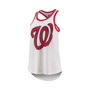 Women's White Washington Nationals Tater Racerback Tank Top
