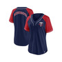 Women's Branded Navy Minnesota Twins Ultimate Style Raglan V-Neck T-shirt