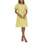 Women's Ruffle-Sleeve A-Line Dress