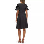 Women's Ruffle-Sleeve A-Line Dress