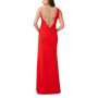 Women's Chain-Strap High-Slit Gown