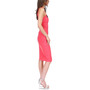 Women's Ruched Sleeveless Midi Dress